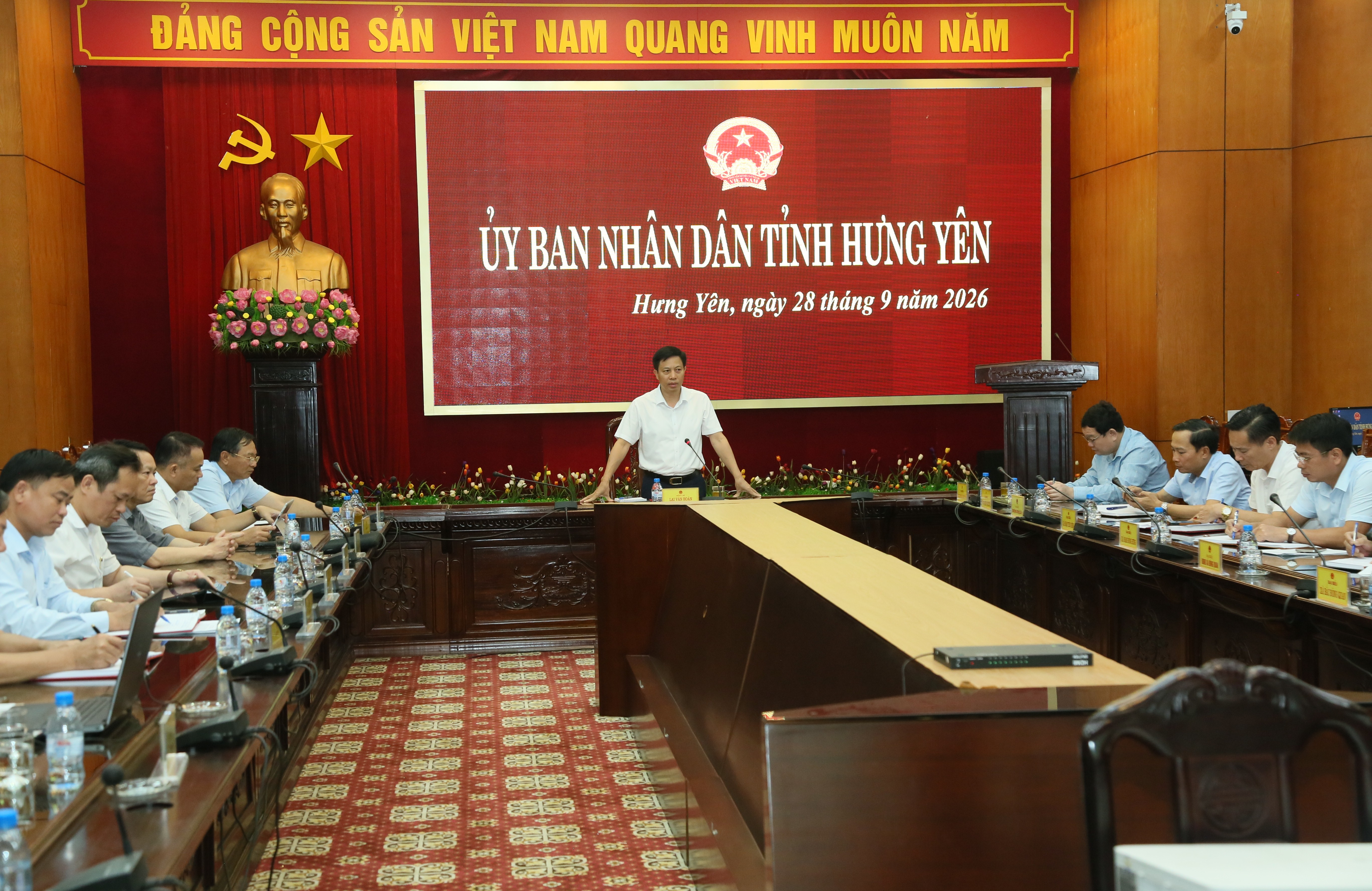 UBND tỉnh họp nghe báo cáo chủ trương đầu tư xây dựng đoạn tuyến thuộc Trục đại lộ Bắc - Nam tỉnh Hưng Yên