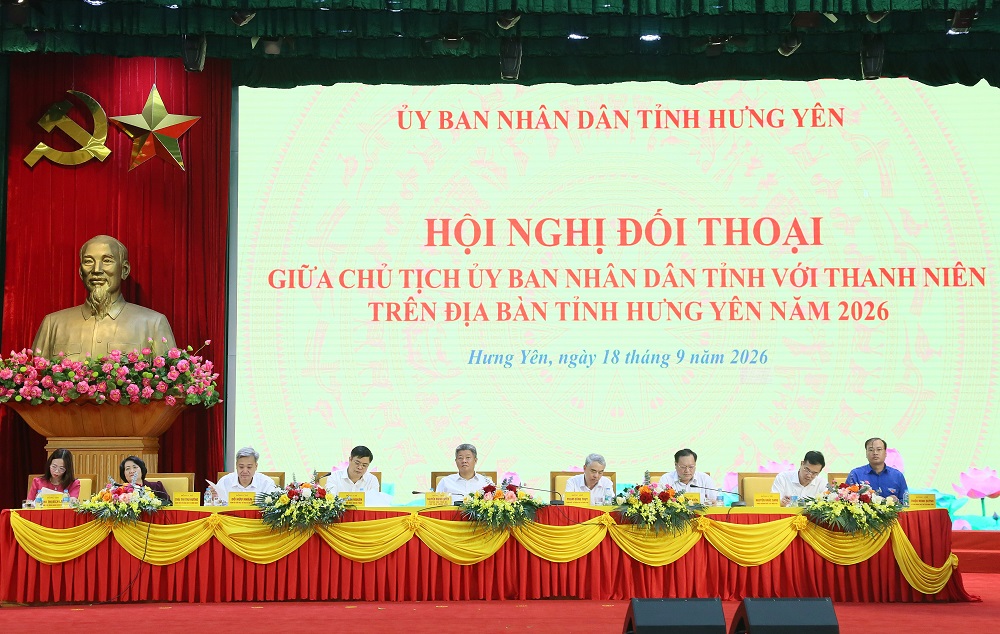 Hội nghị đối thoại giữa Chủ tịch UBND tỉnh với thanh niên trên địa bàn tỉnh Hưng Yên năm 2026