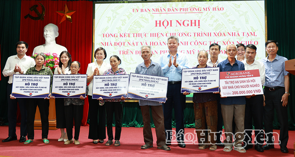 Phường Mỹ Hào: Tổng kết chương trình xóa nhà tạm, nhà dột nát và hoàn thành công tác xóa nghèo năm 2026