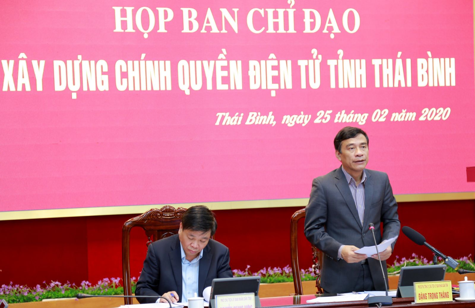 Họp Ban chỉ đạo xây dựng Chính quyền điện tử tỉnh Thái Bình