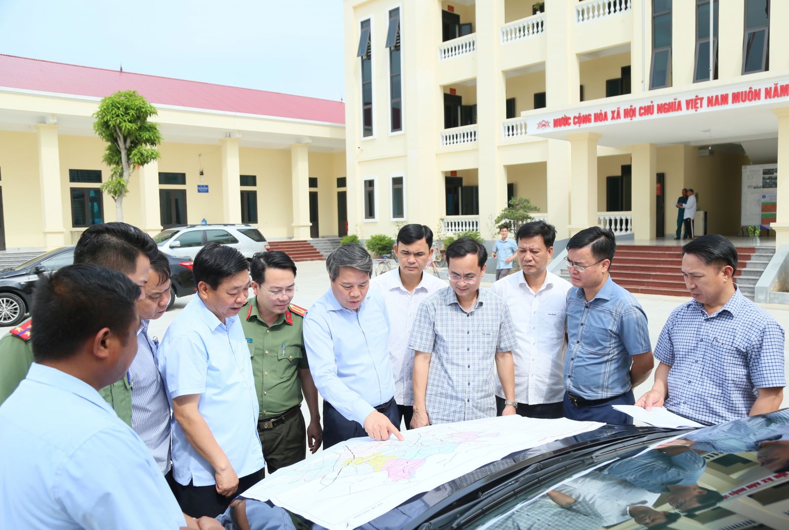 Kiểm tra công tác chuẩn bị phương án bố trí trụ sở đơn vị hành chính cấp xã tại huyện Quỳnh Phụ