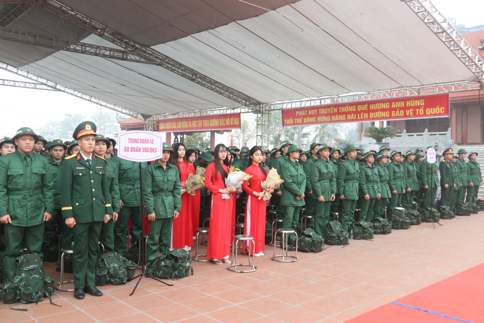 Thái Bình: Hoàn thành giao 3.086 công dân nhập ngũ năm 2025