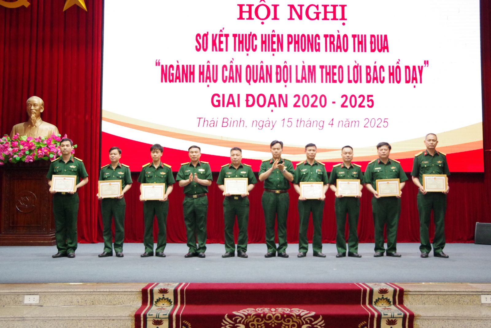 Bộ CHQS tỉnh: Sơ kết Phong trào thi đua “Ngành Hậu cần Quân đội làm theo lời Bác Hồ dạy”