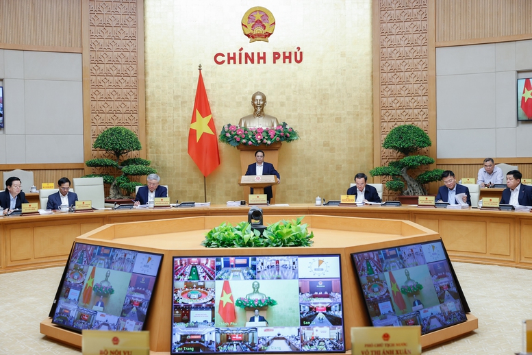 Phiên họp trực tuyến Chính phủ với địa phương về tình hình kinh tế - xã hội tháng 3 và quý I/2025