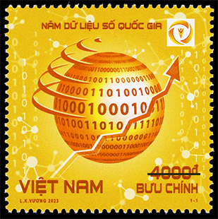 Bộ TT&amp;TT phát hành đặc biệt bộ tem “Năm Dữ liệu số quốc gia”
