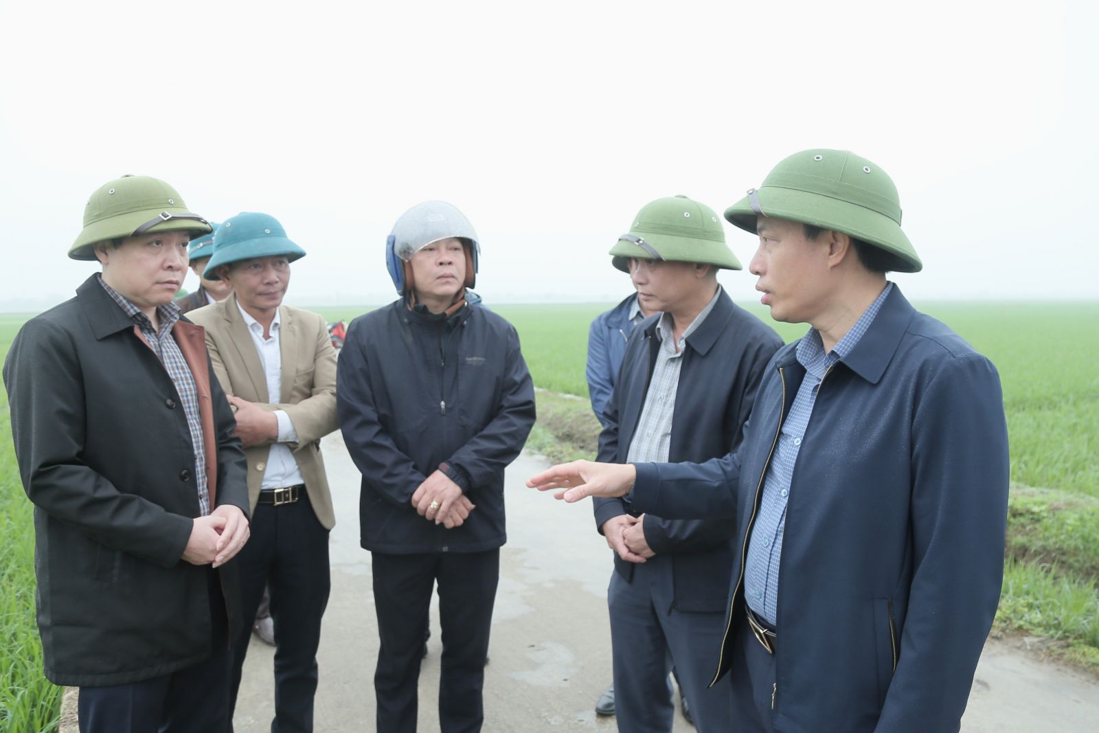 Đồng chí Phó Chủ tịch UBND tỉnh kiểm tra tình hình sản xuất nông nghiệp tại một số địa phương