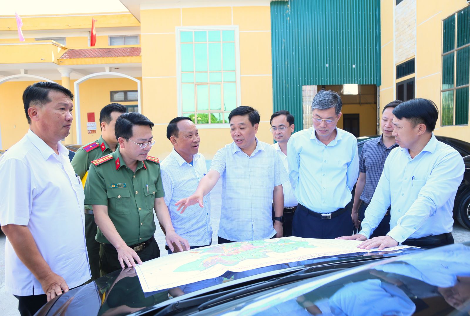 Kiểm tra công tác chuẩn bị phương án bố trí nơi đặt trụ sở đơn vị hành chính cấp xã năm 2025 trên địa bàn huyện Thái Thụy