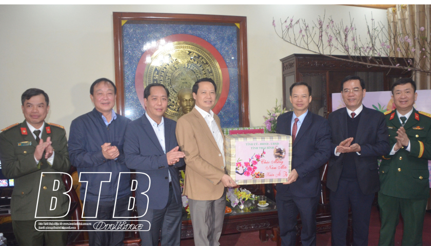 Đồng chí Hoàng Thái Phúc, Ủy viên Ban Thường vụ, Trưởng ban Nội chính Tỉnh ủy: Kiểm tra, chúc tết tại huyện Quỳnh Phụ