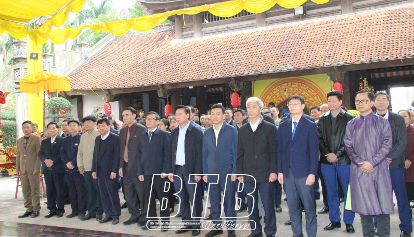 Hưng Hà: Tổ chức lễ dâng hương tưởng niệm 761 năm ngày mất của Thái sư Trần Thủ Độ