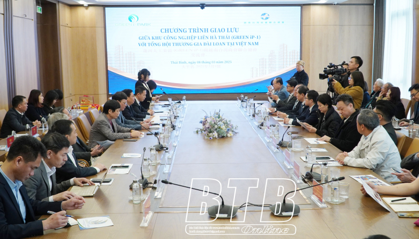 Đoàn Tổng hội Thương gia Đài Loan (Trung Quốc) tại Việt Nam: Tìm hiểu cơ hội hợp tác đầu tư tại KCN Liên Hà Thái
