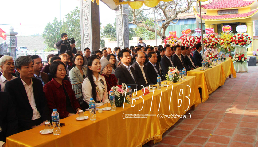 Khánh thành công trình tu bổ tôn tạo di tích lịch sử văn hóa đình Tịnh Xuyên, xã Hồng Minh