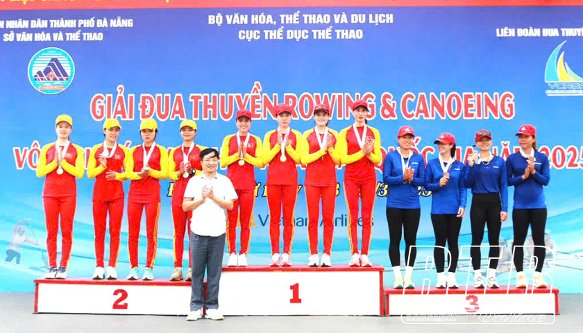 VĐV Thái Bình giành 3 huy chương vàng tại giải đua thuyền quốc gia