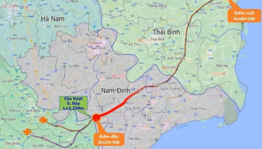 Thái Bình lựa chọn được nhà đầu tư xây dựng cao tốc Nam Định - Thái Bình với vốn đầu tư 19.784 tỷ đồng