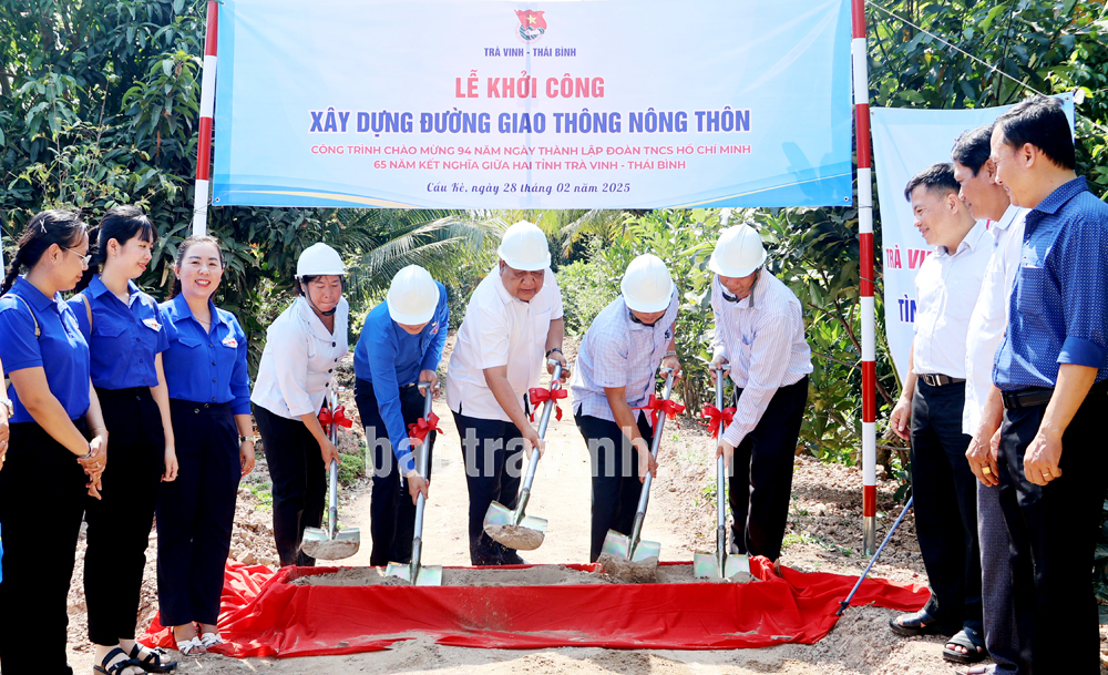 Khởi công công trình kết nghĩa giữa hai tỉnh Trà Vinh - Thái Bình